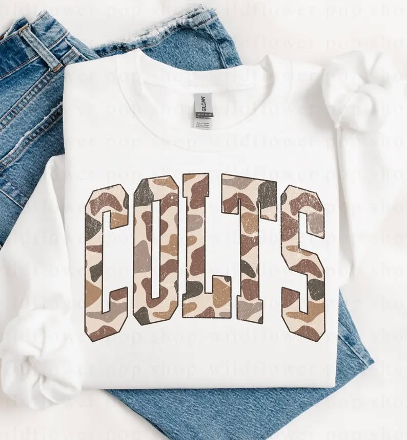 Camo Colts Word