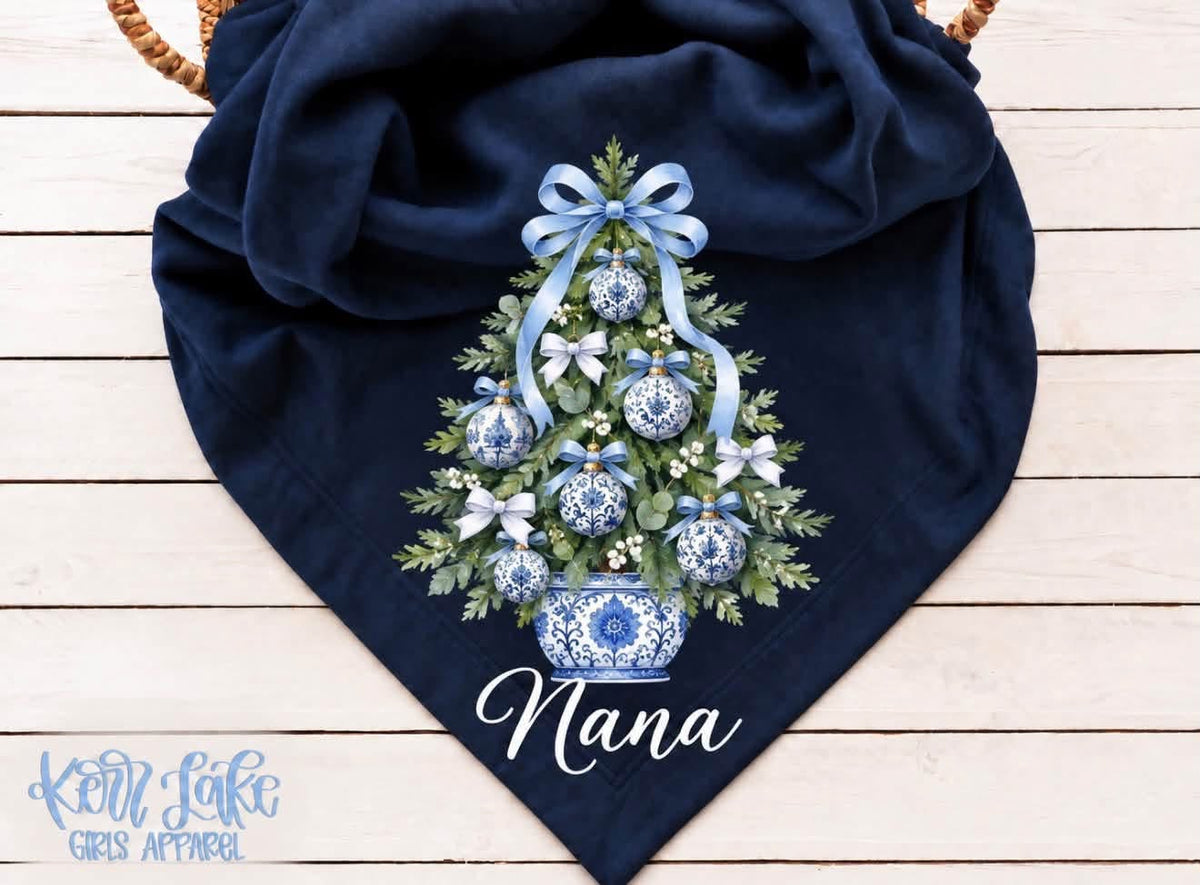 Personalized Coquette Sweatshirt Blanket