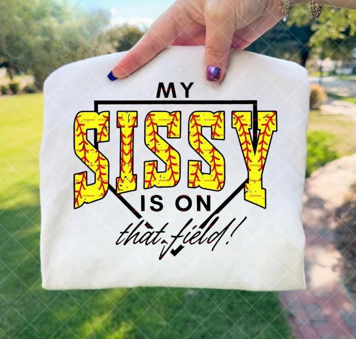 Sissy’s Biggest Fan Softball Tee