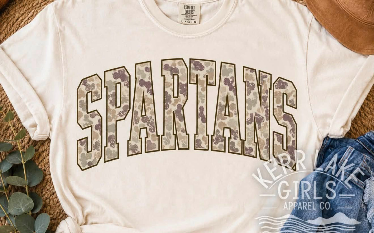 Camo Spartans Word