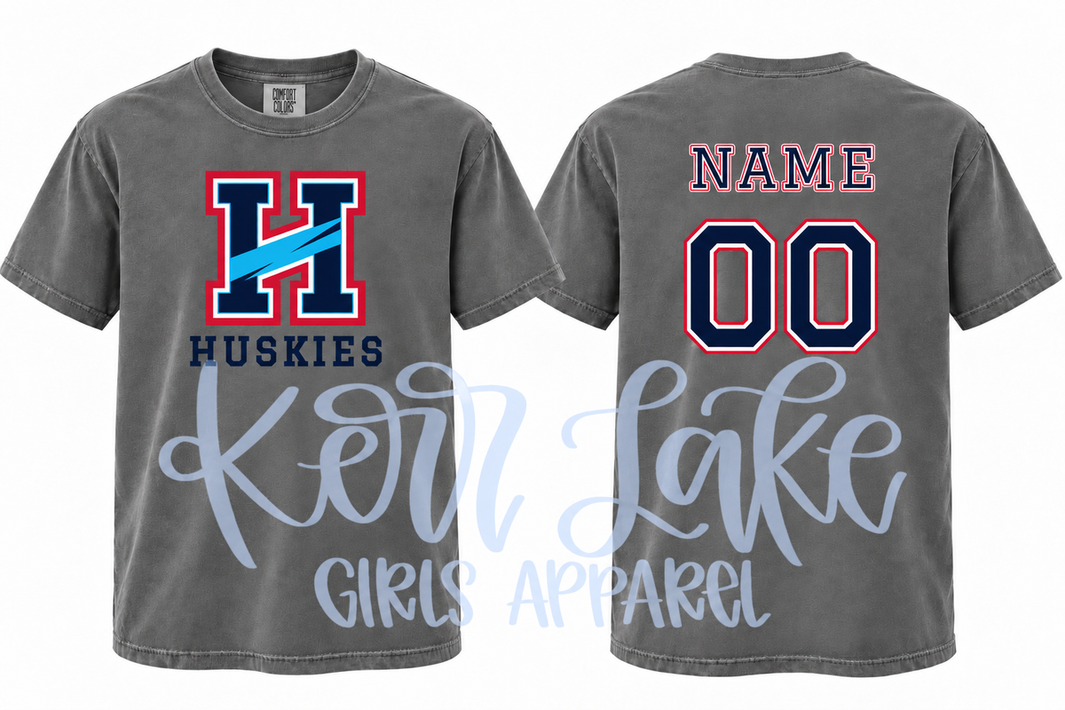 Huskies "H" with Player Number