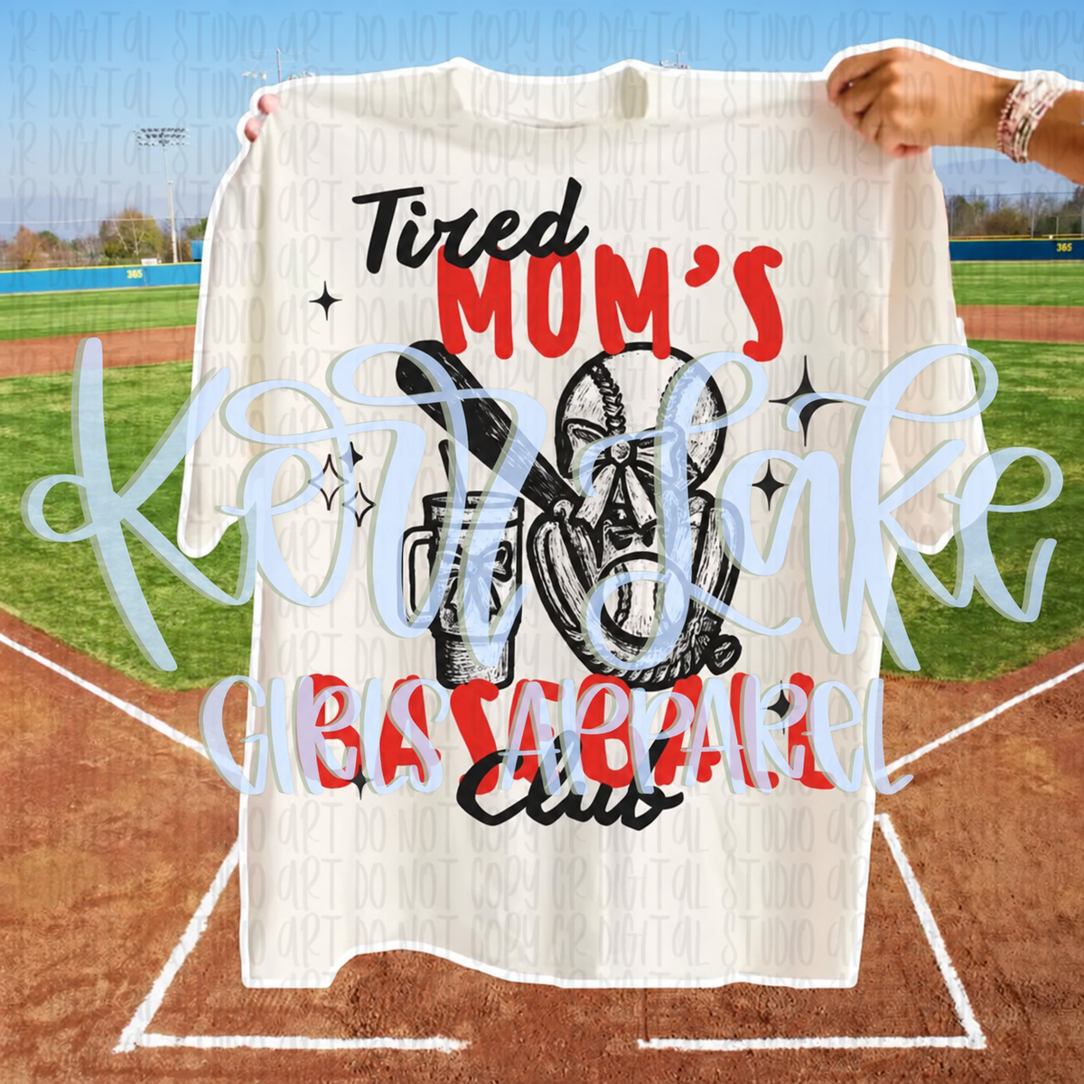 Tired Moms Baseball Club Tee