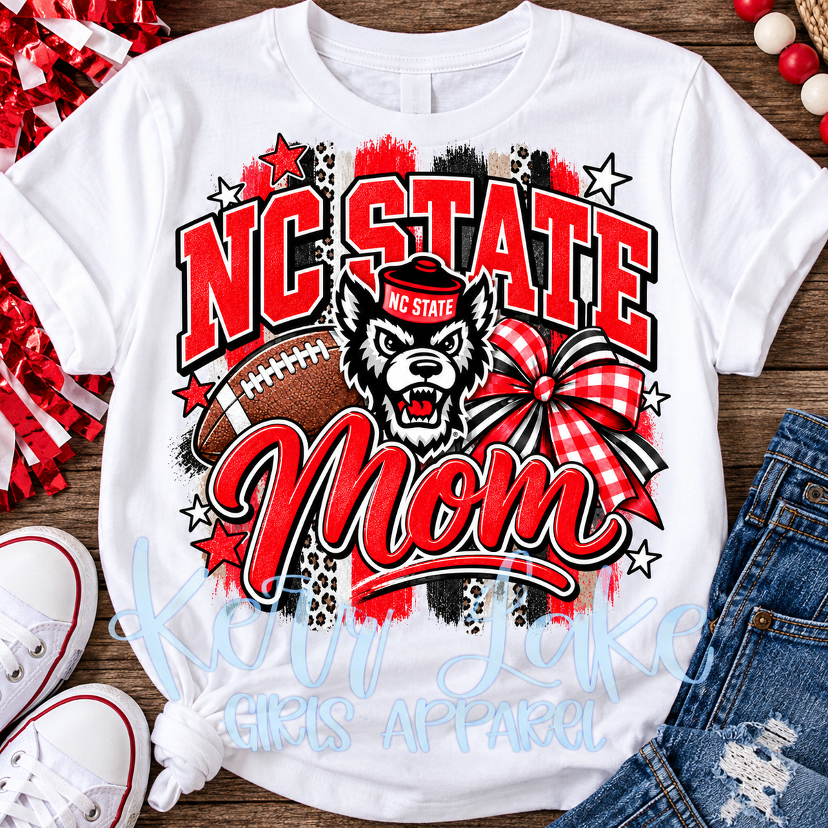 NC State Wolfpack Mom – Game Day Spirit Tee