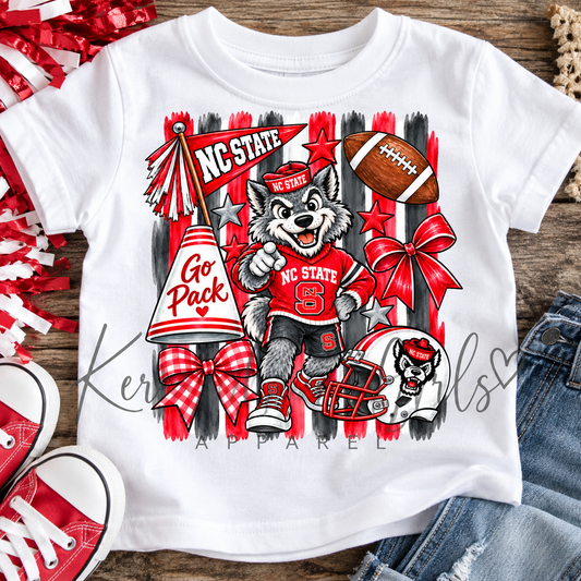 Little Wolfpack Fan – NC State Spirit Tee