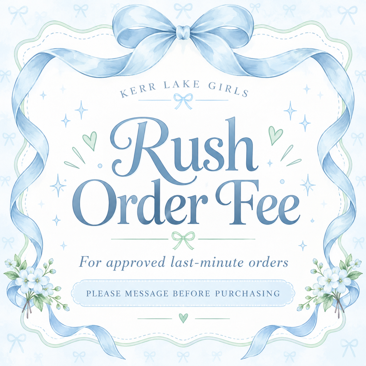 Rush Order Fee